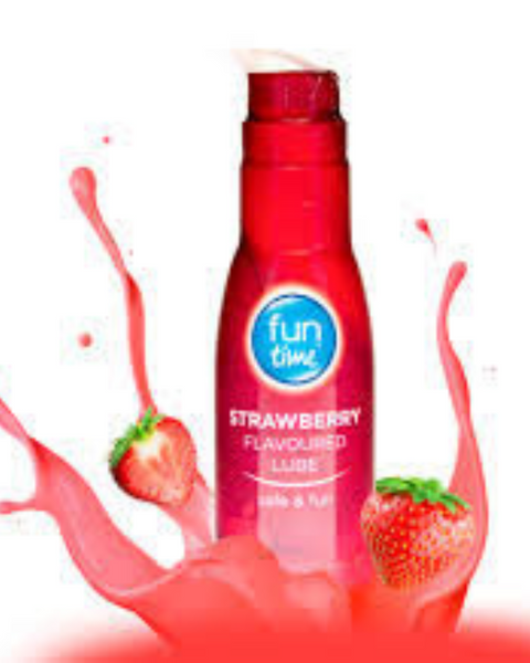 Funtime Strawberry Flavored Lube Water Based Lubricant - 75ml